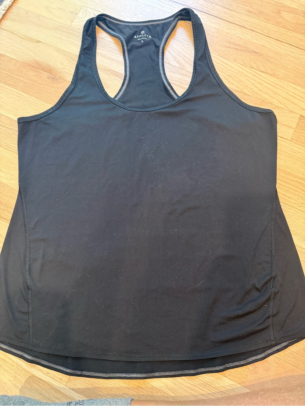 Athleta Black Racerback Performance Tank